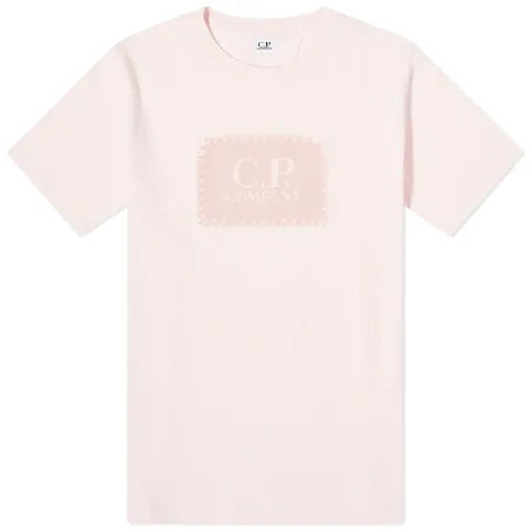 30/1 Jersey Label Style Logo T-Shirt