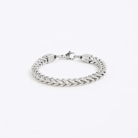River Island Steel Chunky Chain Bracelet