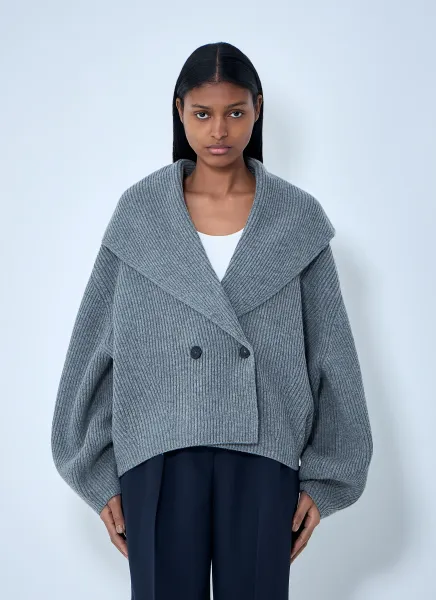 Ribbed Wool Cardigan