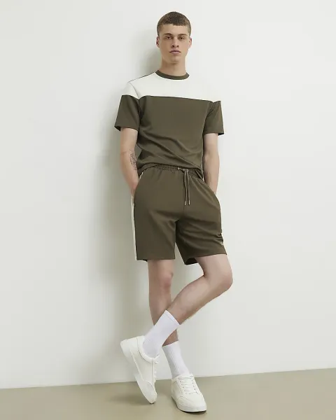 River Island Regular Fit Colour Block Shorts