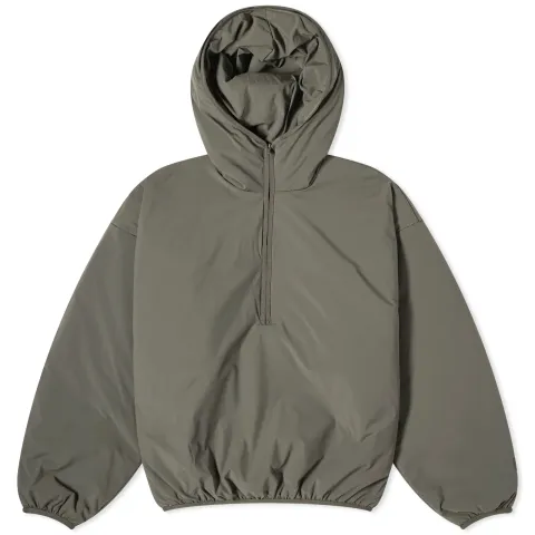 Spring Nylon Filled Half Zip Hoodie