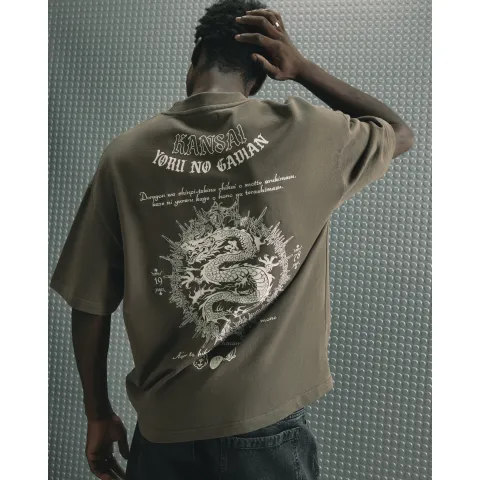 River Island Cotton Kansai Dragon T-Shirt