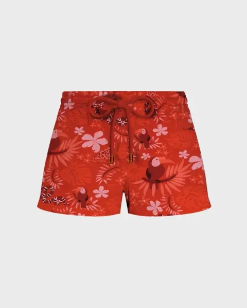 Vilebrequin Women Stretch Swim Shorts Papel De Embrulho
