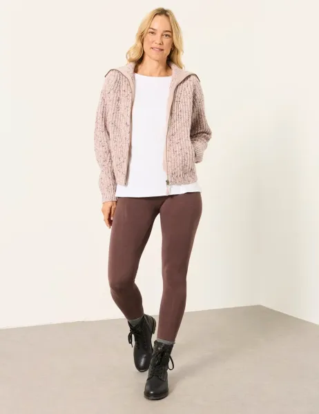 FatFace Mid Rise Leggings Chocolate