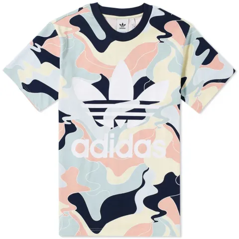 Pastel Camo Trefoil Tee