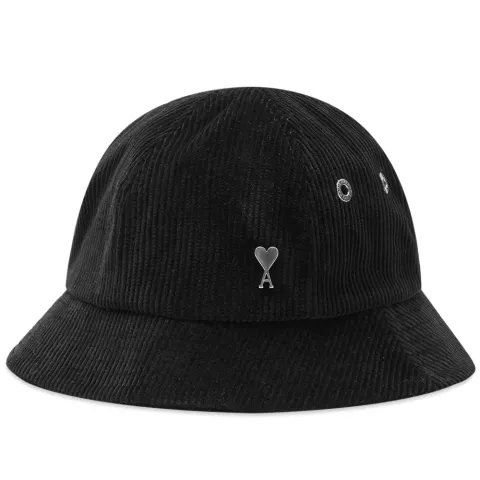 AMI Small A Heart Corduroy Bucket Hat