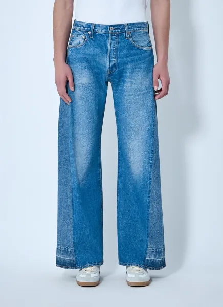 Wide-Leg Denim Jeans