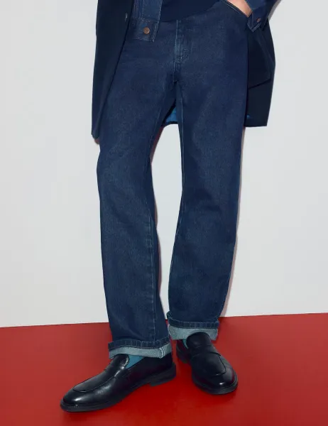 Wrangler Regular Fit Pure Cotton Cowboy Jeans Navy