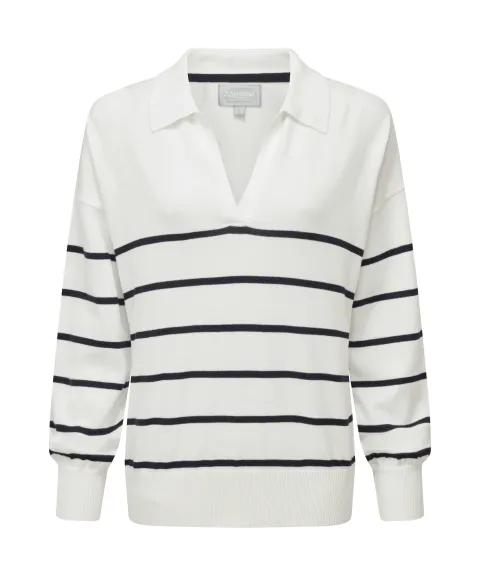Schöffel Country Roseland Jumper - Soft White/Navy