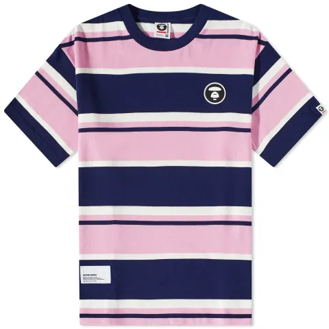 AAPE Now Silicone Badge Stripe T-Shirt