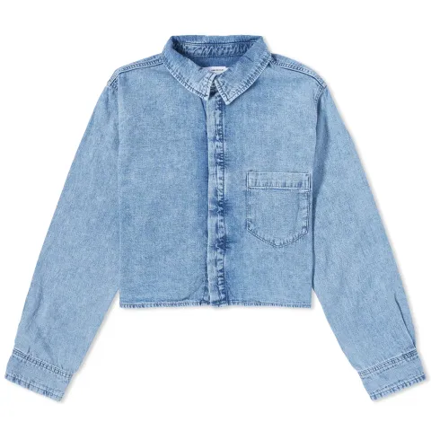 Cropped Denim Shirt
