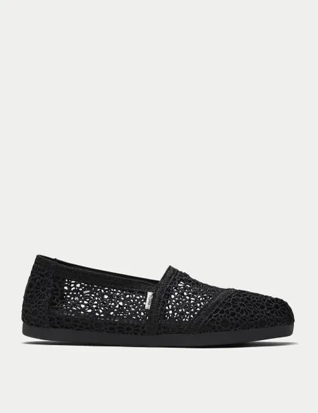 TOMS Canvas Embroidered Espadrilles
