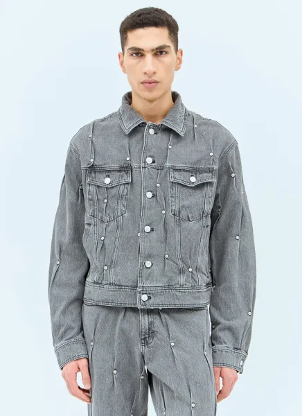 Multi Rivet Denim Jacket