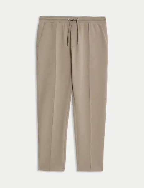 Autograph Cotton Rich Pintuck Straight Leg Joggers