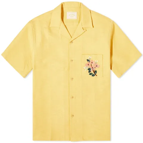 Beach Resort Embroidered Flowers Vacation