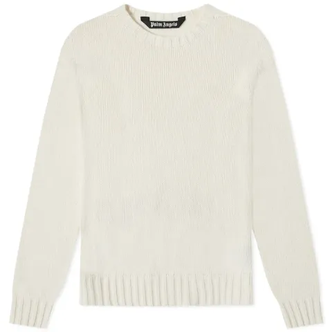 Curved Logo Crew Knit