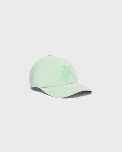 Vilebrequin Linen Mineral Dye Cap Turtle