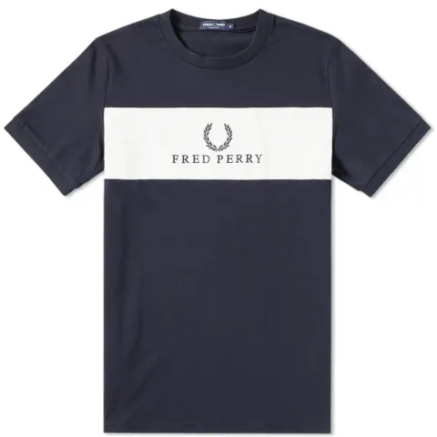 Fred Perry Panel Embroidered Tee