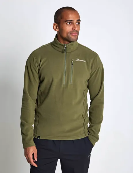 Berghaus Prism Micro Polartec Half Zip Fleece Dark Khaki