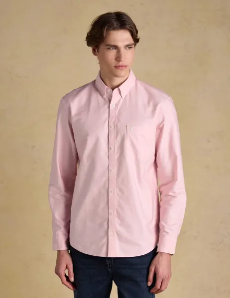 Joules Regular Fit Pure Cotton Oxford Shirt Pink