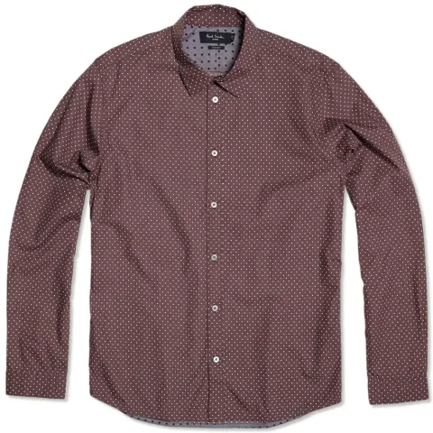 Tailored Fit Polka Dot Shirt