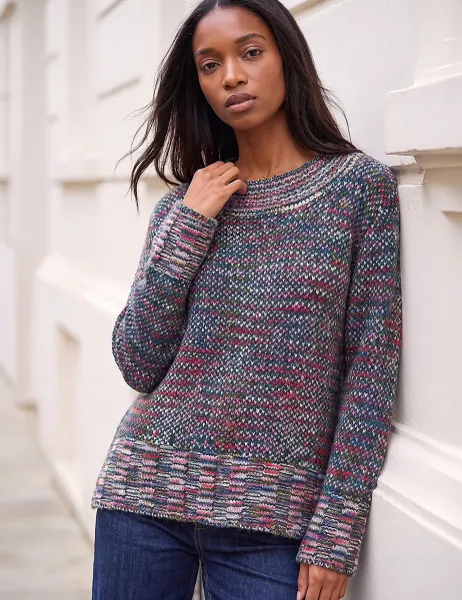 Roman Petite Textured Crew Neck Jumper Multi