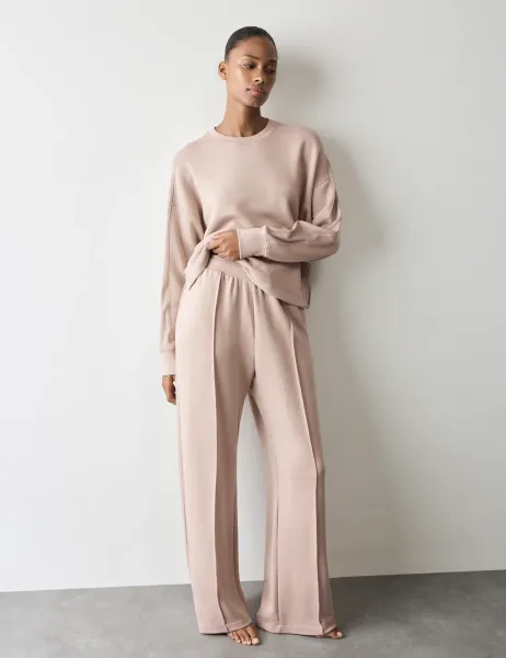 Autograph Scuba Wide Leg Lounge Pants Fawn