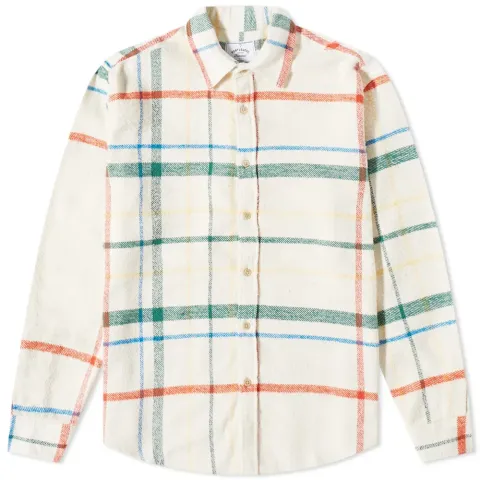 Misaligned Check Overshirt