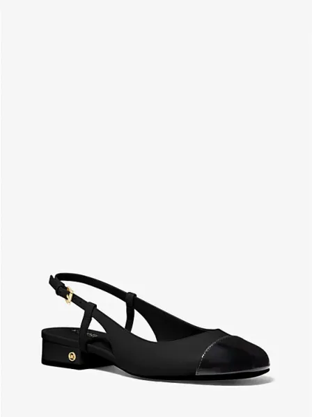 Perla Leather Slingback Flat