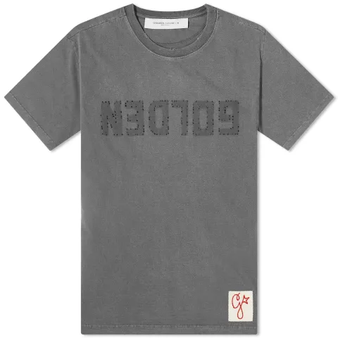Golden Distressed Logo T-Shirt