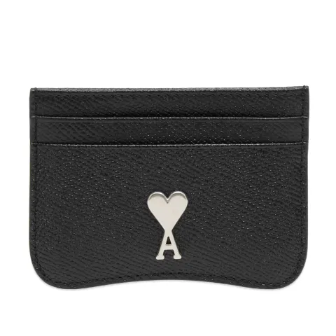 Silver Heart Card Holder
