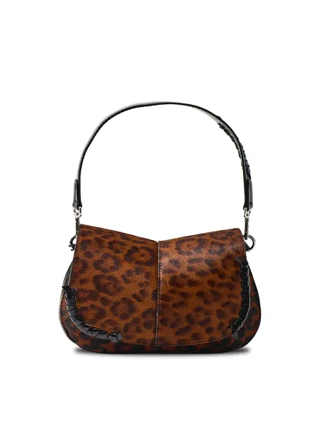 Gianni Chiarini HELENA ROUND Leopard Shoulder Bag