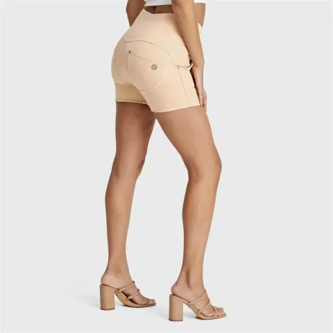 Freddy WRUP SNUG Jeans - 3 Button High Waisted - Shorts - Beige