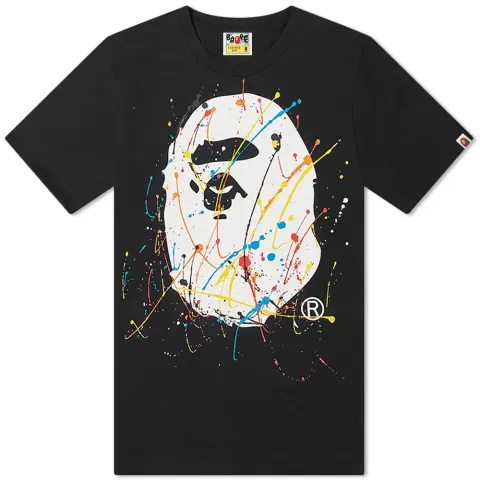 Paint Splatter Ape Head Tee