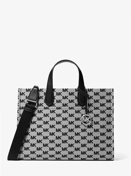 Gigi Large Logo Jacquard Tote Bag