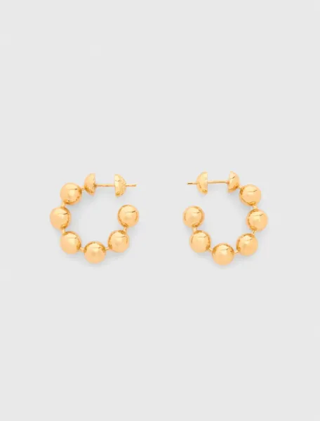 Sphere hoop earrings