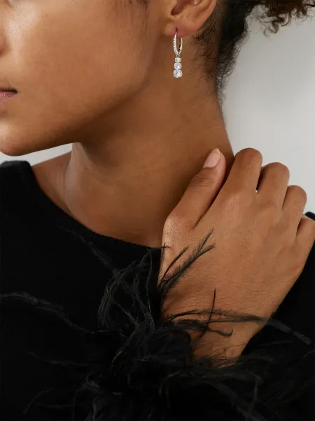 Swarovski Trilogy Drops (Silver)