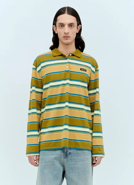 Striped Polo Top