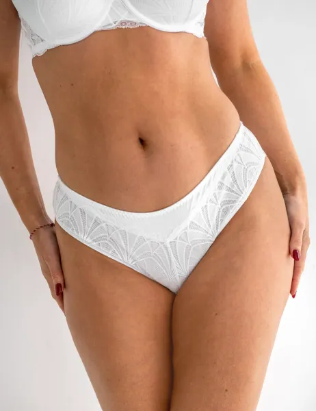 Pour Moi New Romance Emboridery Bikini Knickers White