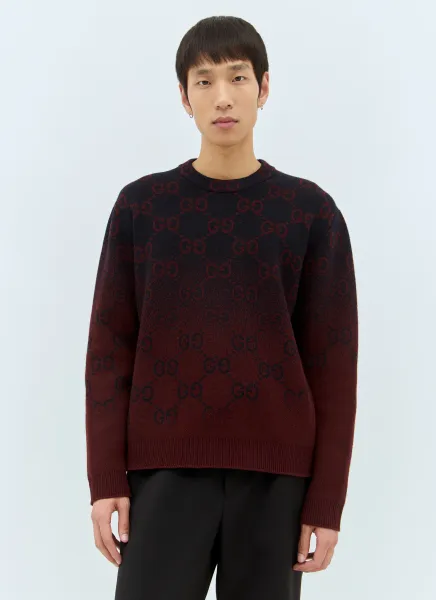 GG Degradé Wool Jacquard Sweater
