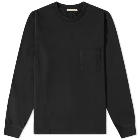 Nudie Long Sleeve Rudi Heavy Pocket T-Shirt