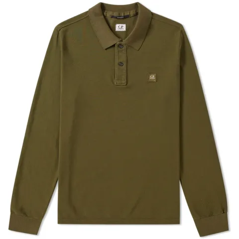 Long Sleeve Patch Logo Polo