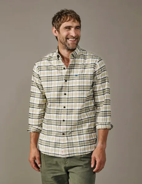 Aubin Regular Fit Pure Cotton Check Oxford Shirt