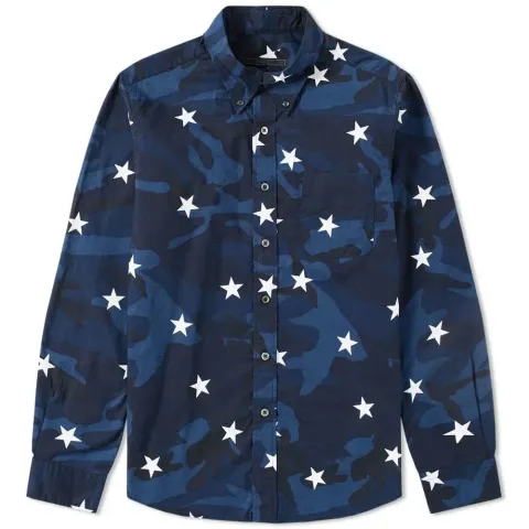SOPHNET. Camouflage Loan Star Shirt