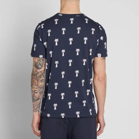Allover Print Palm Tee