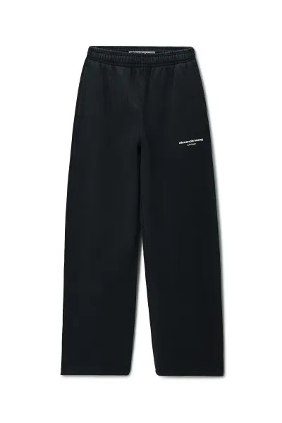 LOGO PRINT MID-RISE OVERSIZED SWEATPANT