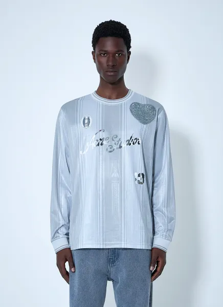 Embroidered Logo Long-Sleeve Shirt