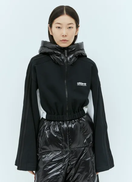 Zip Up Cropped Sweatshirt