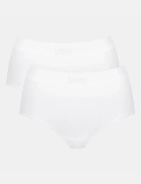 Sloggi 2 Pack Double Comfort Maxi Full Briefs White