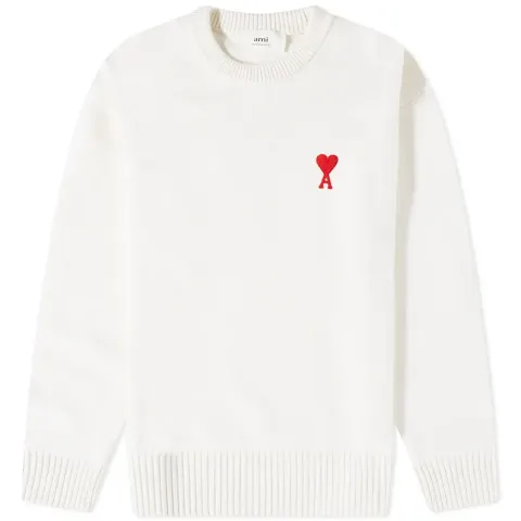AMI Small A Heart Crew Knit